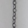 11 Gauge (3/32in.) Thick Steel Small Oval Lamp Chain - Unfinished Steel