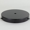 6in Diameter Screw Less Face Mount Steel Round Canopy - Black Finish.