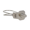 Candelabra Torpedo Clip-On Bulb Clip - Polished Nickel Finish. 1/4-27 Threaded Top.