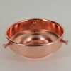 3-1/4in. Polished Copper Plated Steel Flat Holder