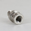 1/8ips Male Threaded X 1/8ips Female Threaded Knurled Swivel - Polished Nickel