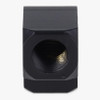 1/8ips Threaded - Rounded Brass 90 Degree Armback - Black.