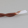 18/2 AWG - COPPER TWISTED FABRIC CLOTH COVERED LAMP WIRE