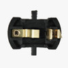 Black E-26 Base Phenolic Thermoplastic Resin Threaded Skirt Lamp Socket Includes 57mm (2-1/4in) Diameter Shade Ring.