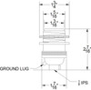 Unfinished Brass E-26 Base Keyless Lamp Socket Pre-Wired with 6Ft Black/Yellow Nylon Overbraid