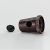 1/8ips Female Threaded Cone Cord Grip with M6 Threaded Nylon Set Screw - Oil Rubbed Bronze Finish