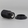 Black Candelabra Base Phenolic Socket with Threaded Outer Shell and Ring