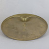 7-1/2in Cast Brass Figurine Base with 1/8ips Threaded Hole