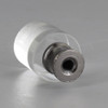 1in. (25MM) Diameter X 1-1/2in (38mm) Height Cut Crystal Cylinder Finial with Black 1/4-27 Threaded Final Base.