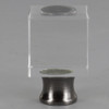 1/4-27 UNF - 1in. (25MM) Diameter X 1-1/2in (38mm) Height Square Crystal Finial - Black