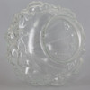 3-1/4in Fitter Clear Beaded Rose Glass Shade
