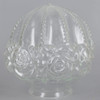 3-1/4in Fitter Clear Beaded Rose Glass Shade