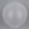 5in Diameter Frosted Neckless Ball With 2in Hole