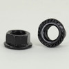 1/8ips Black Finish Steel Serrated Flanged Lock Nut