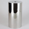 5-1/2in Tall Cylindrical Cup - Polished Nickel Finish Steel