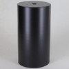 5-1/2in Tall Cylindrical Cup - Black Finish Steel. 1/8ips (7/16in) Slip Through Center Hole.