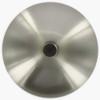 3in Diameter - Stamped Steel Bobesche with 1/8ips (7/16in) Slip Through Center Hole - Satin Nickel Finish