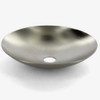 3in Diameter - Stamped Steel Bobesche with 1/8ips (7/16in) Slip Through Center Hole - Satin Nickel Finish