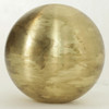 1-1/2in. Solid Brass Ball 3/8-16 UNC Female Threaded Hole - Unfinished Brass