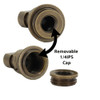 1/8ips. Female Threaded Bottom X 1/4ips Female Threaded Top Antique Brass Finish 90 Degree Hang Straight Kit.