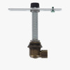 1/8ips. Female Bottom X 1/4ips. Female Top Antique Brass Finish 90 Degree Hang Straight Kit
