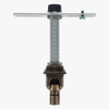 1/8ips. Female Bottom X 1/4ips. Female Top Antique Brass Finish 90 Degree Hang Straight Kit