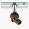 1/8ips. Female Bottom X 1/4ips. Female Top Antique Brass Finish 90 Degree Hang Straight Kit