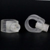 CLEAR NYLON STRAIN RELIEF WITH SET SCREW