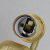 Unfinished Brass - 5in. Bottom Stem Keyless Socket S-Cluster