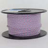 18/1 Single Conductor Red/White/Blue USA Pattern Nylon Over Braid AWM 105 Degree White Wire
