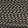 18/1 Single Conductor Black/Beige Hounds Tooth Pattern Nylon Over Braid AWM 105 Degree Black Wire