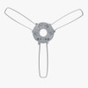 120mm. Diameter Triple Leg Spring Clip Shade Holder with 1/8ips  (7/16in) Slip Through Center Hole