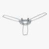 130mm. Triple Leg Spring Clip Shade Holder with 1/8ips  (7/16in) Slip Through Center Hole