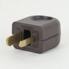 Architectural Replacement Plug for use with Lutron Dimmable Receptacles - Brown