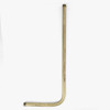 10in Long 1/8ips Threaded 90 Degree Brass Arm with 4in Drop. Threaded 1/4in Long on Both Ends.