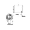 E-26 Base 90 Degree Phenolic Lamp with 1/8ips Threaded Hickey and 24in 18 AWG Wire Leads.