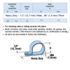 Heavy Duty 0.312in Diameter Nylon Cable Clamp for use with SJT Type Wire.