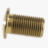 1/8ips Threaded X 5/8in Long Slotted Head Brass Screw. Screw Head Measures 9/16in DIameter.