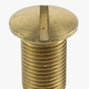 1/8ips Threaded X 5/8in Long Slotted Head Brass Screw. Screw Head Measures 9/16in DIameter.
