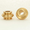 1/8ips Slip Through - 1-1/8in x 3/4in Brass Turned Neck - Unfinished Brass