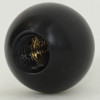 1/4-27 UNF Female Threaded - 5/8in Diameter Brass Ball - Black Finish. Tapped Blind Hole. Fits a Harp!