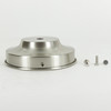 4in Fitter Flat Steel Shade Holder - Brushed/Satin Nickel Finish