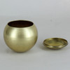 2-1/2in Diameter Unfinished Brass Eyeball Body Ball with Cover