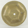 5-1/2in Diameter Round Octagon Design Brass Canopy - Unfinished Brass