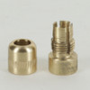 1/8ips Female Threaded Metal Strain Relief - Unfinished Brass