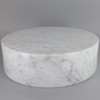 9-1/2in Diameter Marble Base with offset 3/8ips Slip Through Hole - White