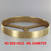 8in. (200mm) Diameter Blank No Side Hole Cast Brass Body Ring