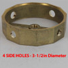 4 Side Holes - Dodecagonal Cast Brass Body - 3-1/2in(88mm) Diameter