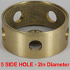 2in (50mm) Diameter with 5 Side Holes Cast Brass Body Ring