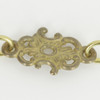 Cast Brass Decorative Floral Chain - Unfinished Brass